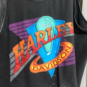 RARE Vintage Harley Tank